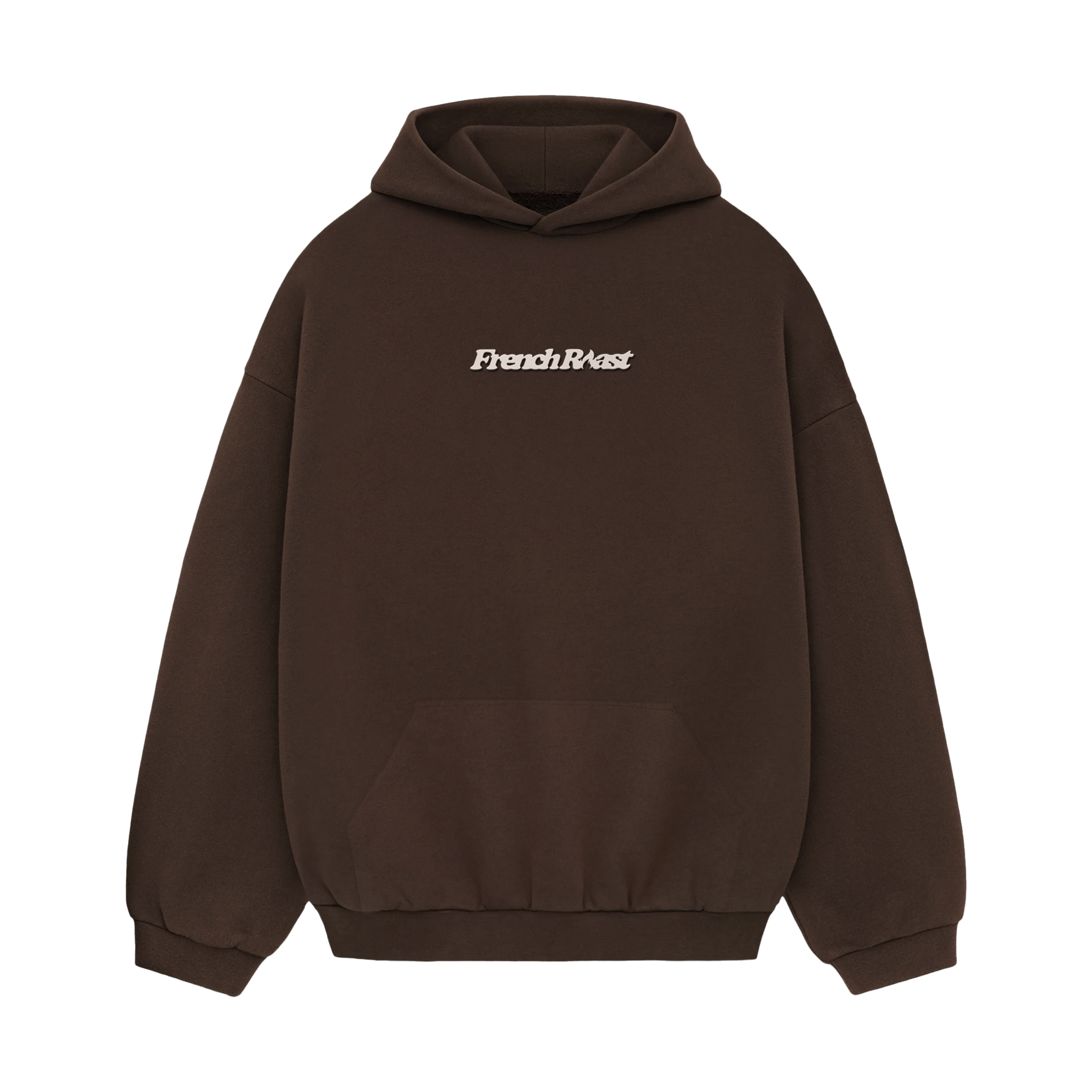 French Roast Embroidered Logo Espresso Hoodie