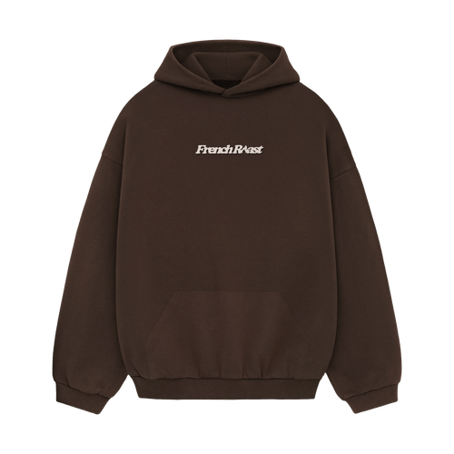French Roast Embroidered Logo Espresso Hoodie